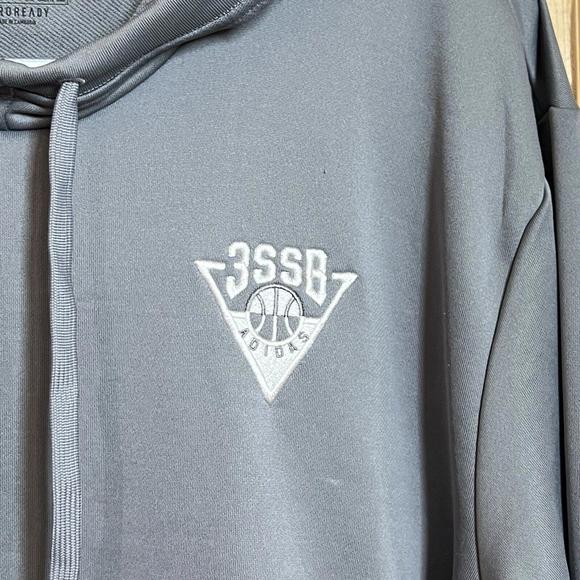 Adidas 3ssb warm up hoodie gray Aeroready Rare Exclusive Men’s size 2XL - Picture 3 of 12